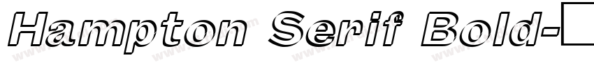 Hampton Serif Bold字体转换